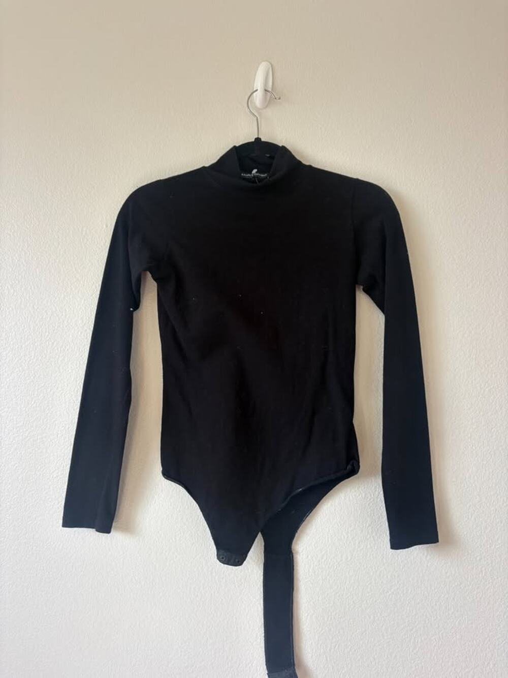 Brandy Melville Black Mock-Neck Bodysuit